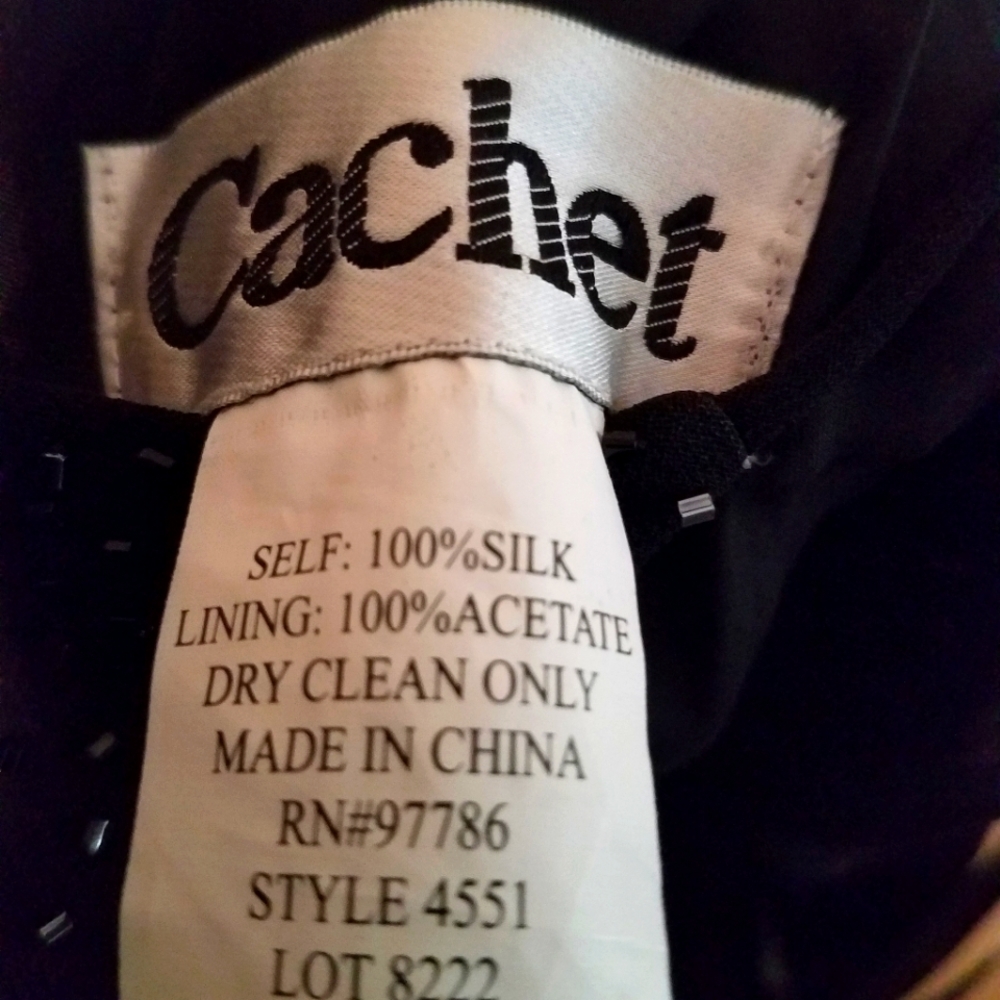 Cachet black maxi spaghetti strap dress - Picture 14 of 14